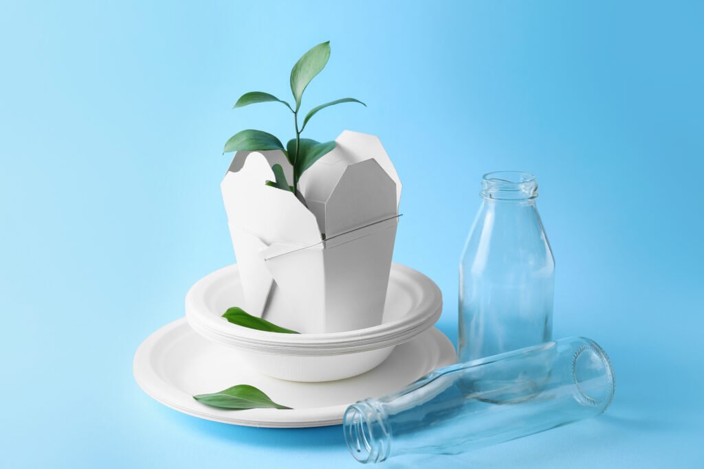 Plastique PLA biosourcé amidon maïs canne sucre packaging alimentaire compostable industriel alternative pétrole emballage éco-responsable France